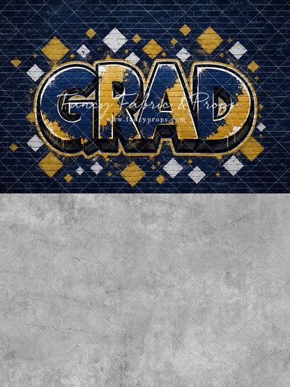 Blue & Gold Grad - With Sweep Option