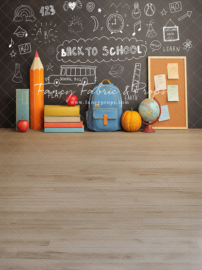 Chalkboard Classroom - With Sweep Option