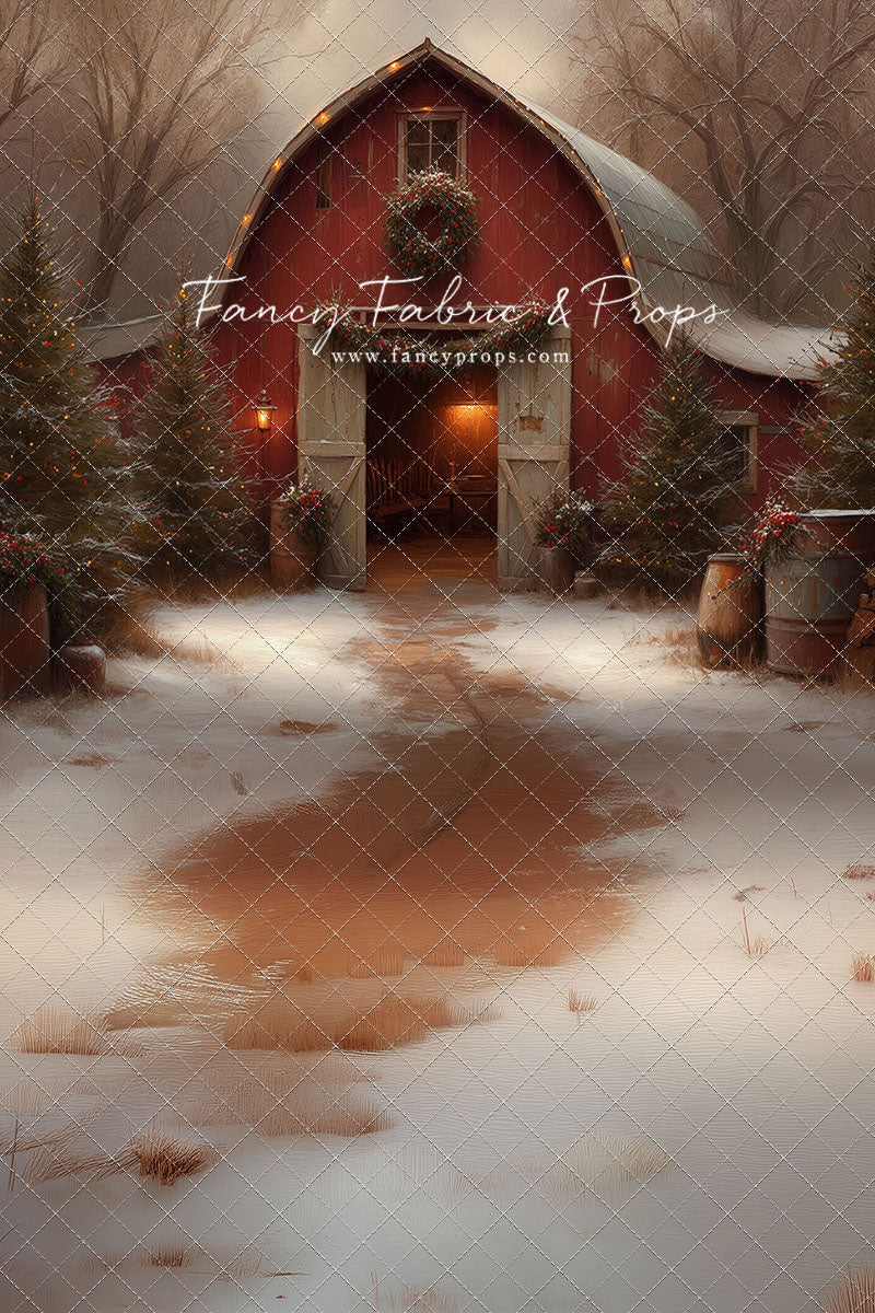 Christmas Barn Glow - with Sweep Option