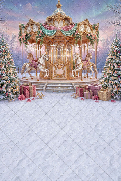 Christmas Carnation Carousel - With Sweep Option
