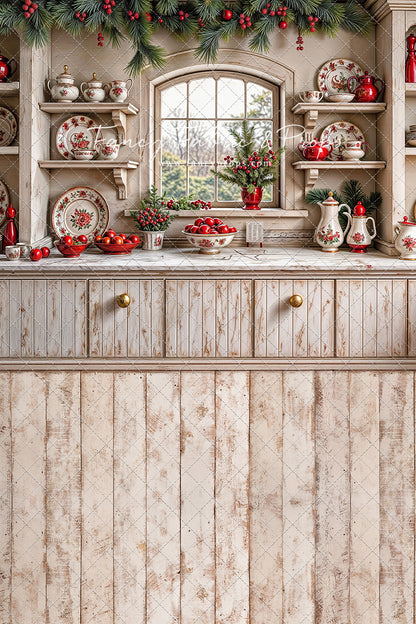 Christmas China Cabinet - With Sweep Option