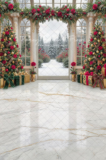 Christmas Rose Gala - with Sweep Option