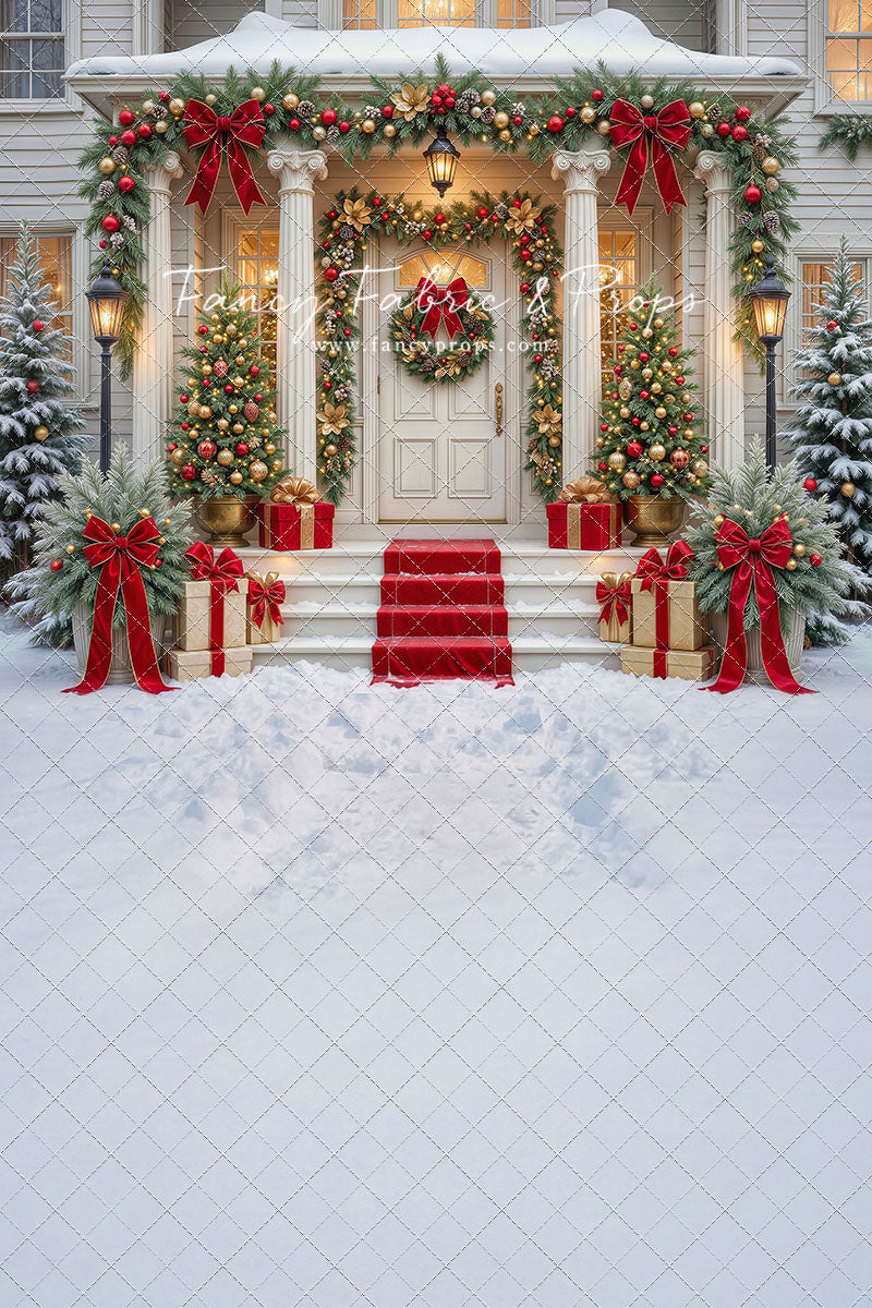 Cozy Christmas Entry - With Sweep Option