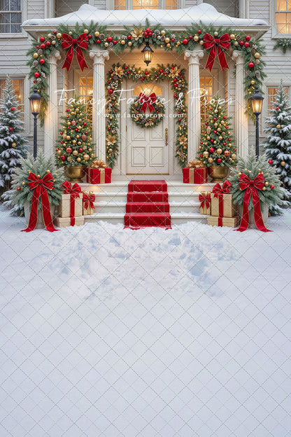 Cozy Christmas Entry - With Sweep Option