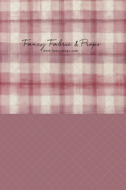 Cranberry Plaid - With Sweep Option