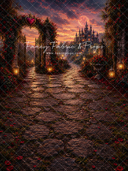 Crimson Moonlit Castle - With Sweep Option
