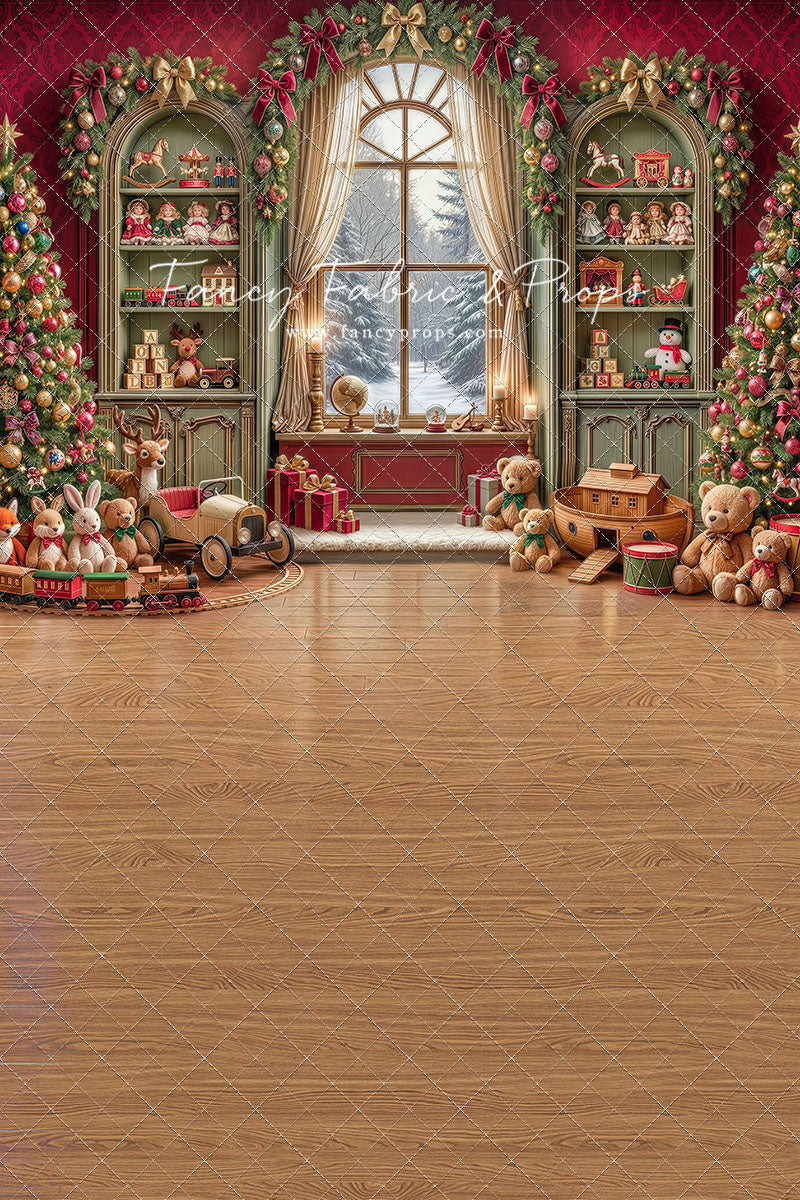 Darling Damask Christmas - with Sweep Option