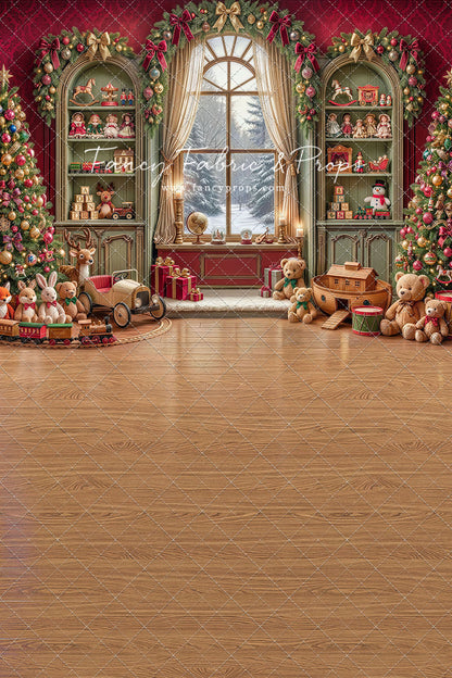 Darling Damask Christmas - with Sweep Option