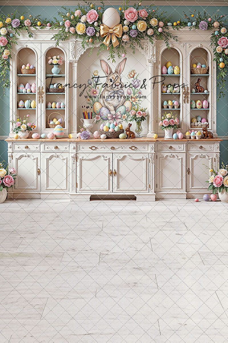 Easter Cupboard - White Floor - With Sweep Option