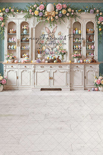 Easter Cupboard - White Floor - With Sweep Option