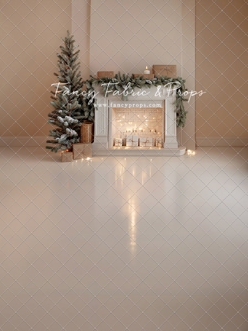 Evergreen & Ivory Mantle - With Sweep Option