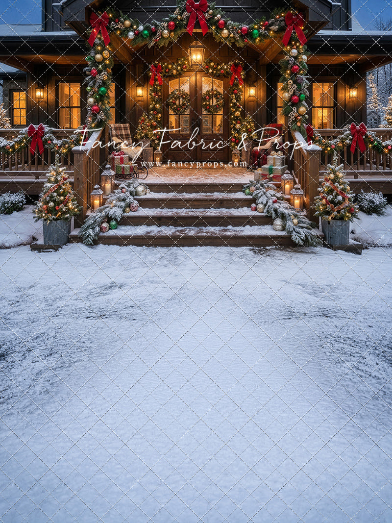 Festive Front Porch - With Sweep Option