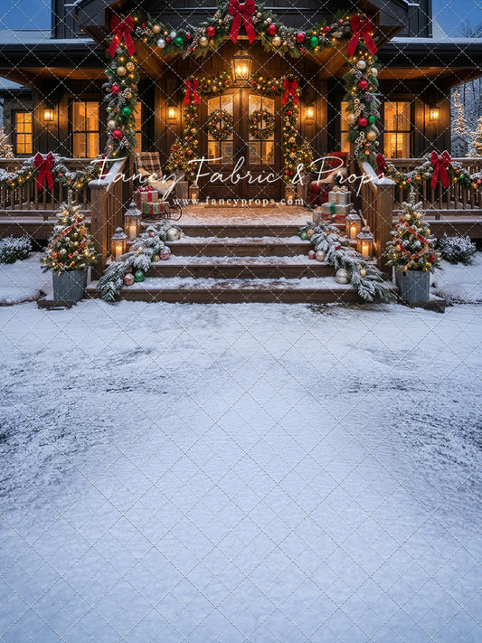 Festive Front Porch - With Sweep Option