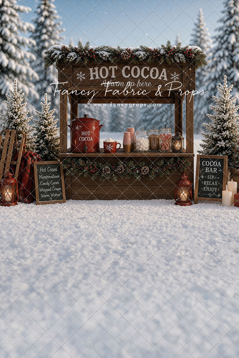 Frosted Forest Cocoa Cart - With Sweep Option