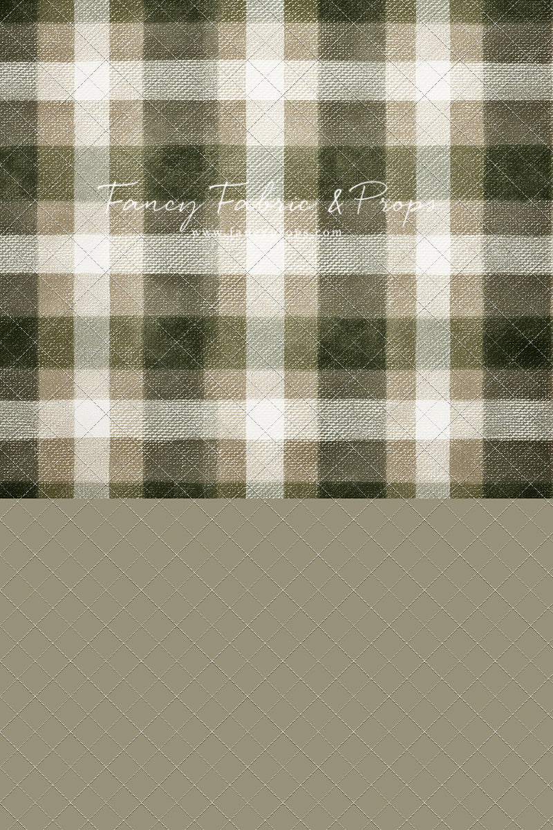 Frosted Pine Plaid - With Sweep Option