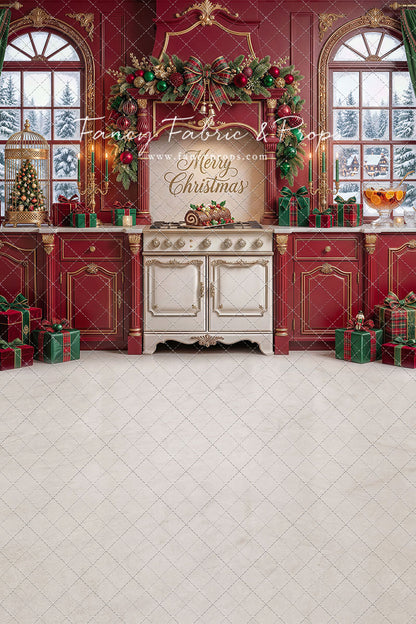 Gilded Cranberry Kitchen - With Sweep Option