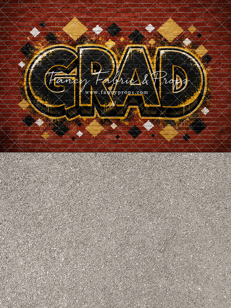 Gold & Black Grad - With Sweep Option