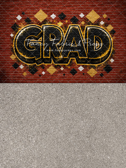 Gold & Black Grad - With Sweep Option