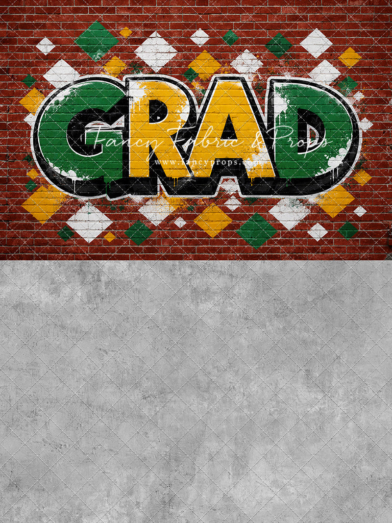 Gold & Green Grad - With Sweep Option