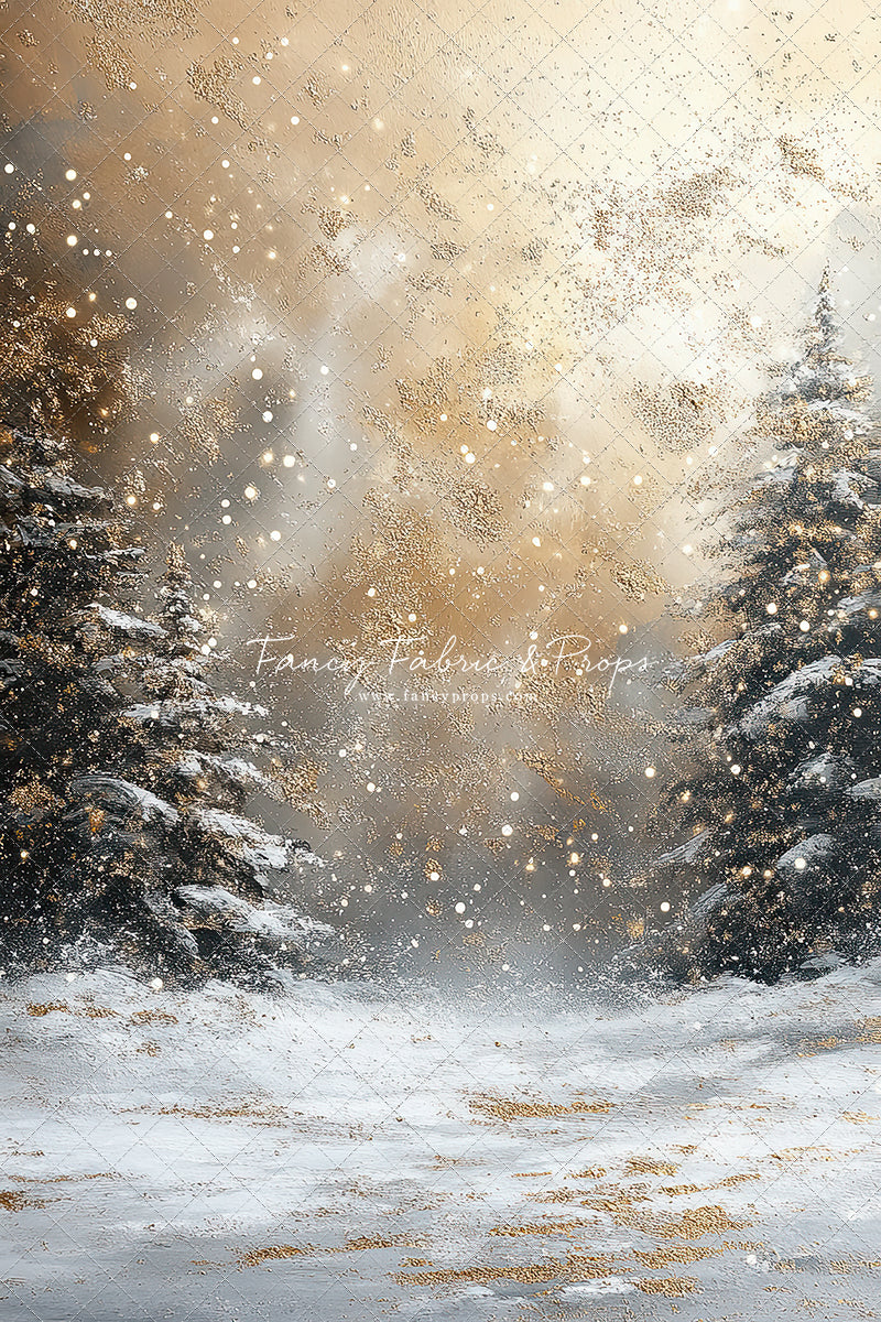 Golden Snowy Wonderland - With Sweep Option