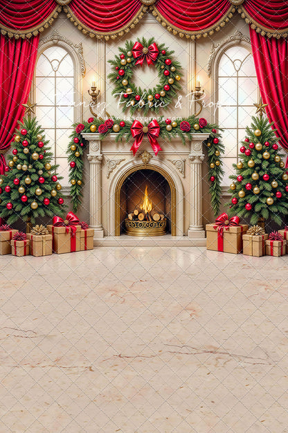 Grand Christmas Hearth - with Sweep Option