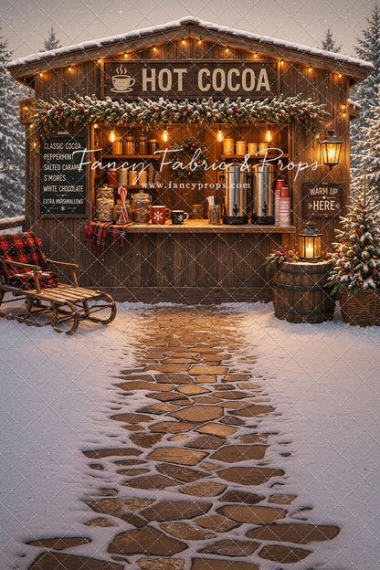 Hot Cocoa Holiday Hut - With Sweep Option