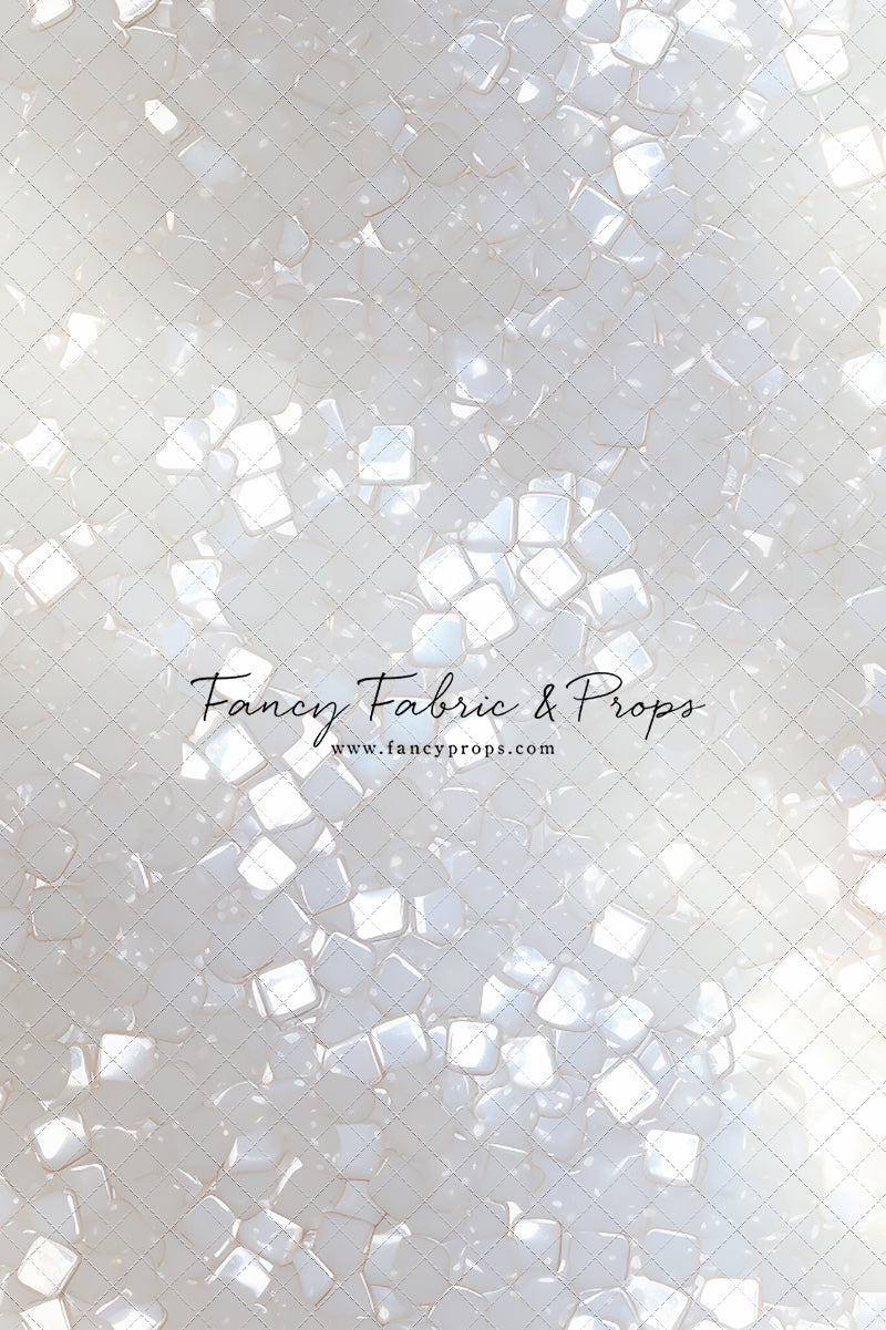 Iridescent White Sparkle