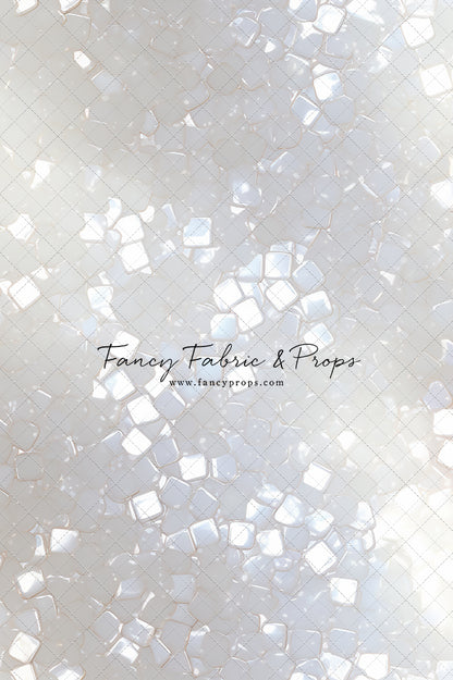 Iridescent White Sparkle