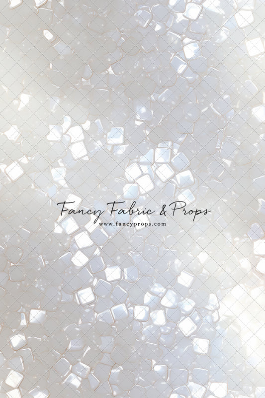 Iridescent White Sparkle