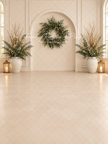 Ivory Evergreen Arch - With Sweep Option