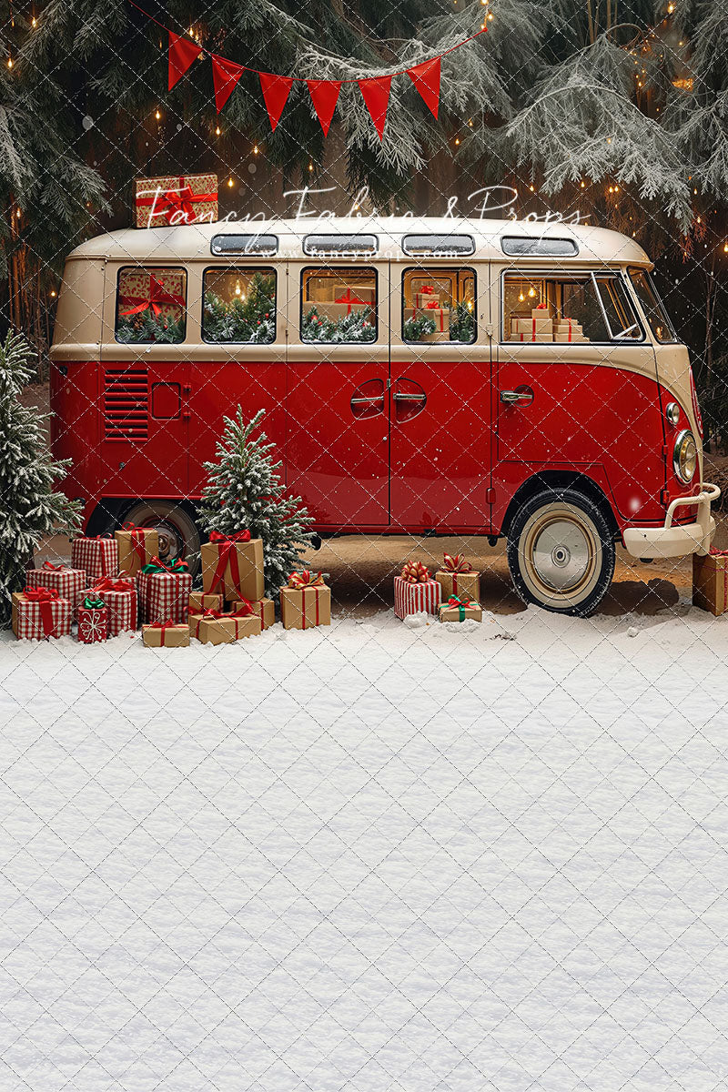 Merry Little Bus Stop - with Sweep Option