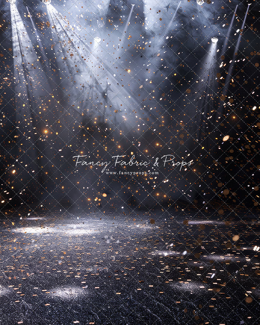 RTS Midnight Stage - 10x15' Wrinkle-Free Fabric SEG (silicone edge) Sweep - Perfect - 50% Off