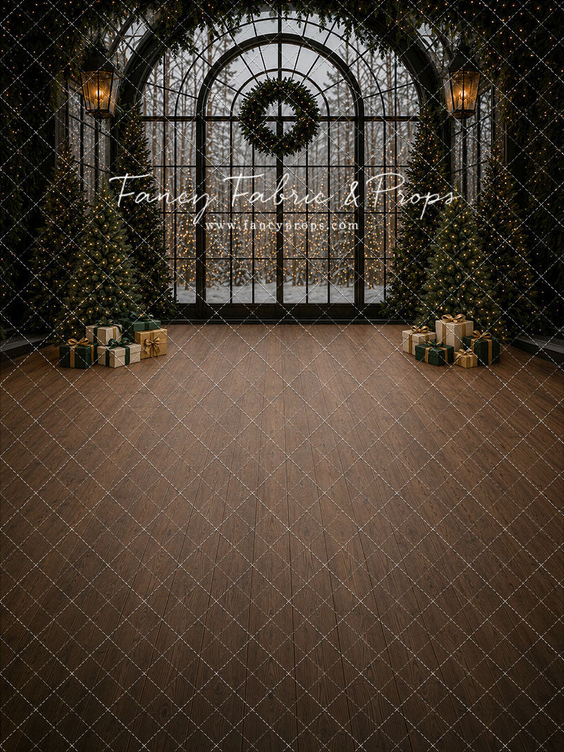 Moody Holiday Window View - with Sweep Option