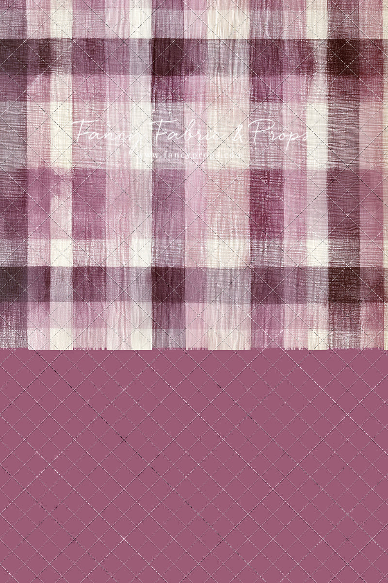 Mulberry Plaid - With Sweep Option