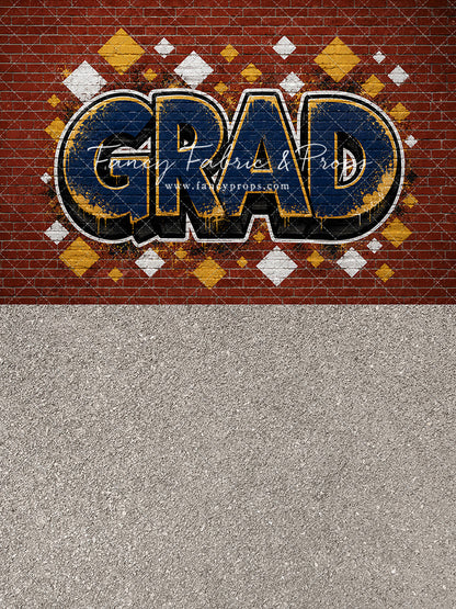 Navy & Gold Grad - With Sweep Option