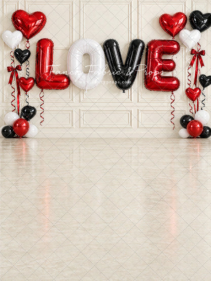Neutral Love Balloon Wall - With Sweep Option