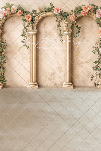 Peach Bloom Garden - With Sweep Option