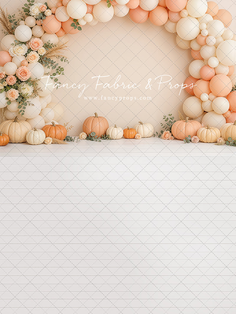 Peach Pumpkin Party - With Sweep Option