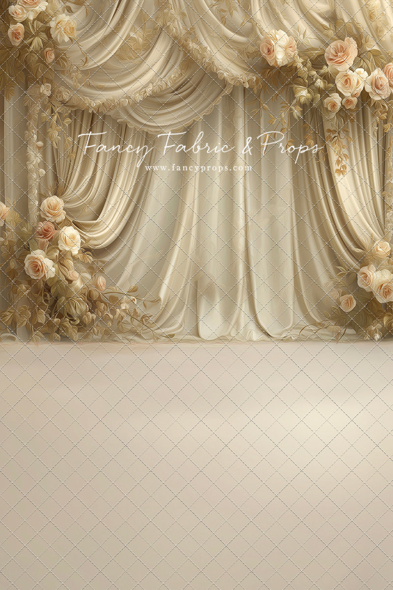 Petals & Silk In Ivory - With Sweep Option