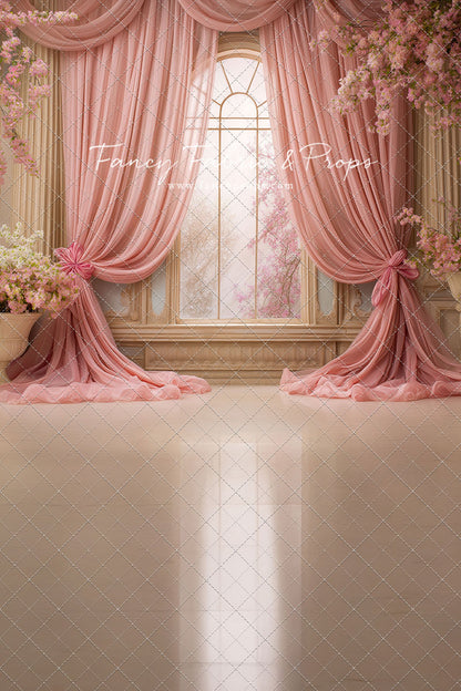 Pink Blossom Parlor - With Sweep Option