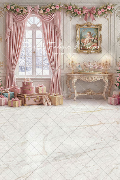 Pink Velvet Christmas - with Sweep Option