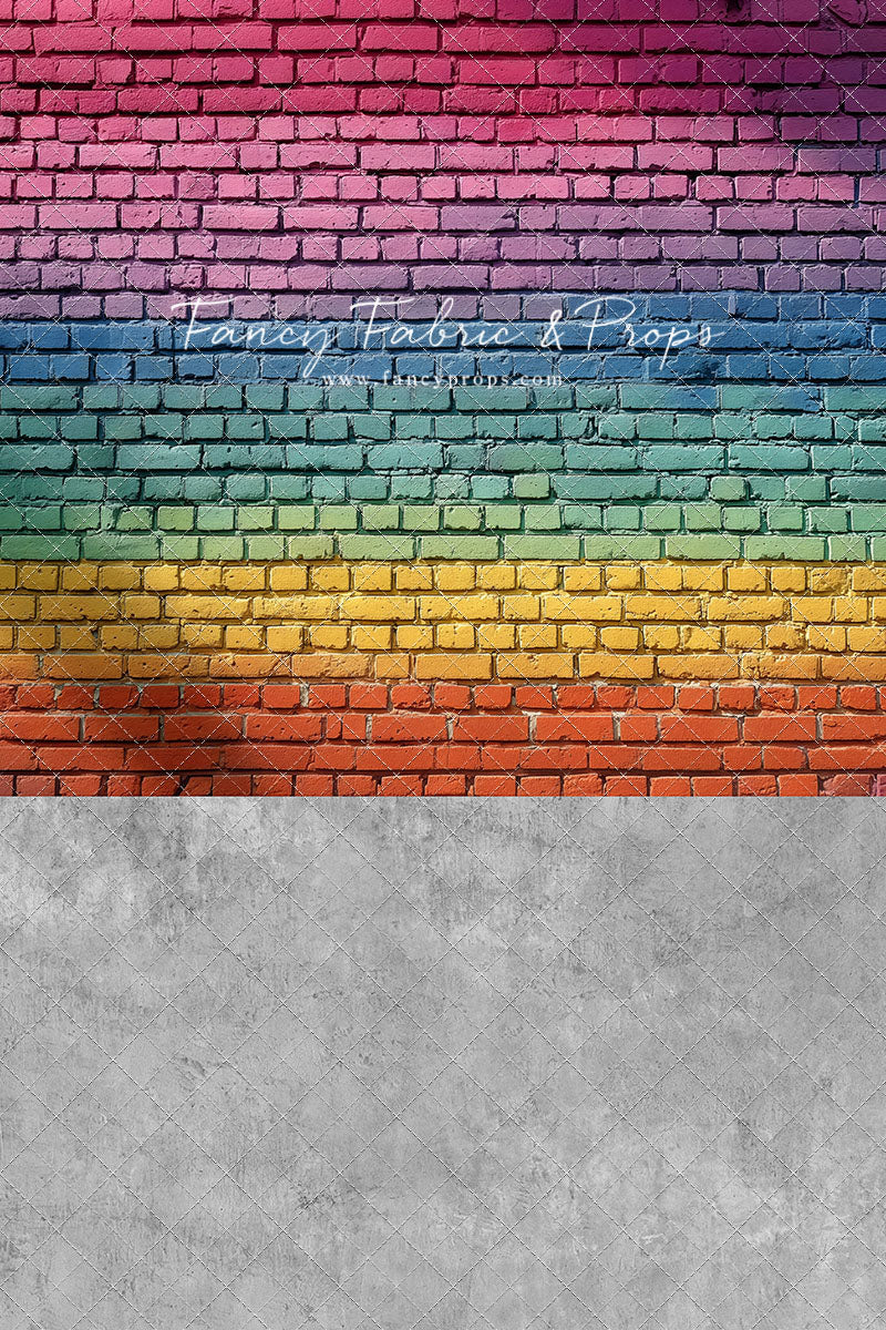 Rainbow Riot Brick - With Sweep Option