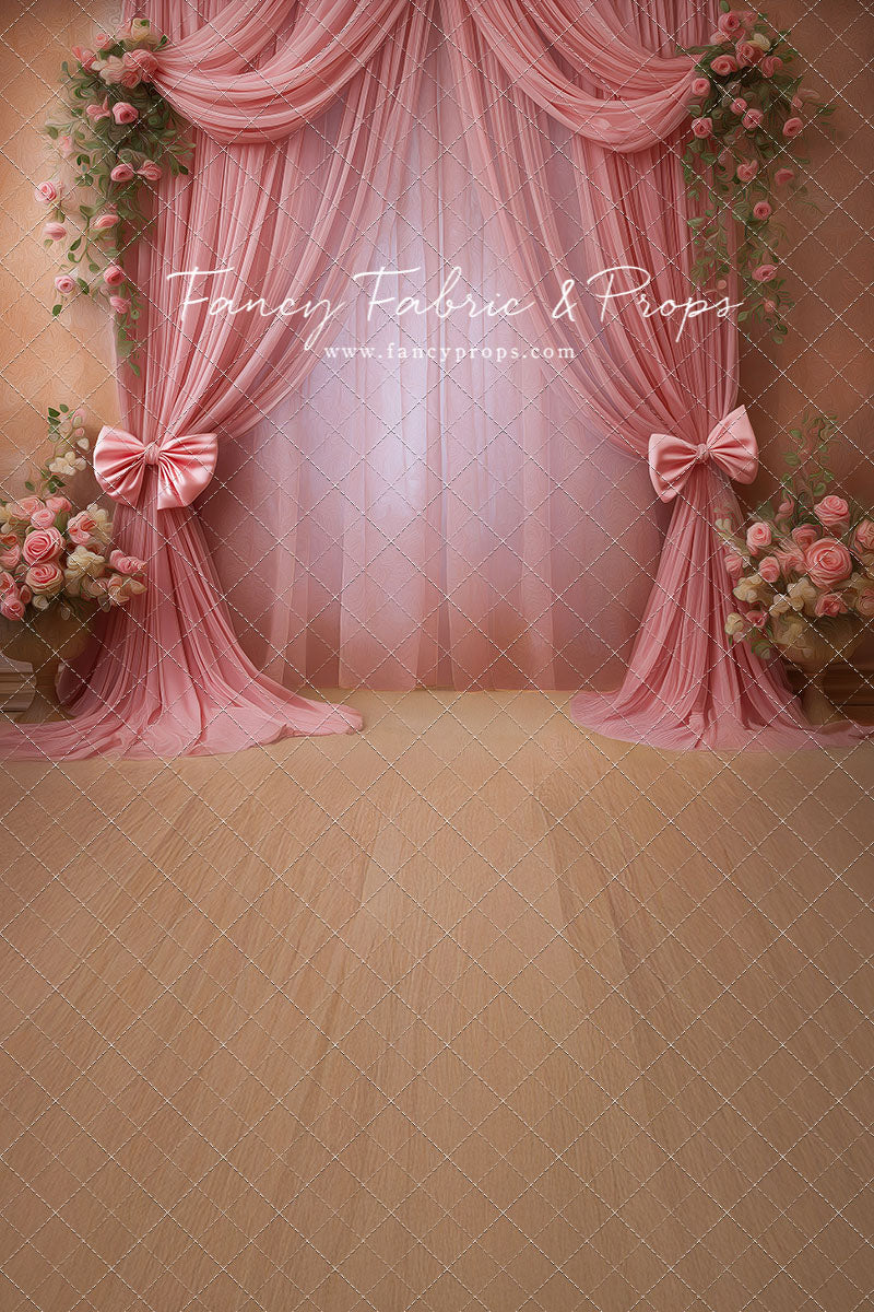 Rose Drapes - With Sweep Option