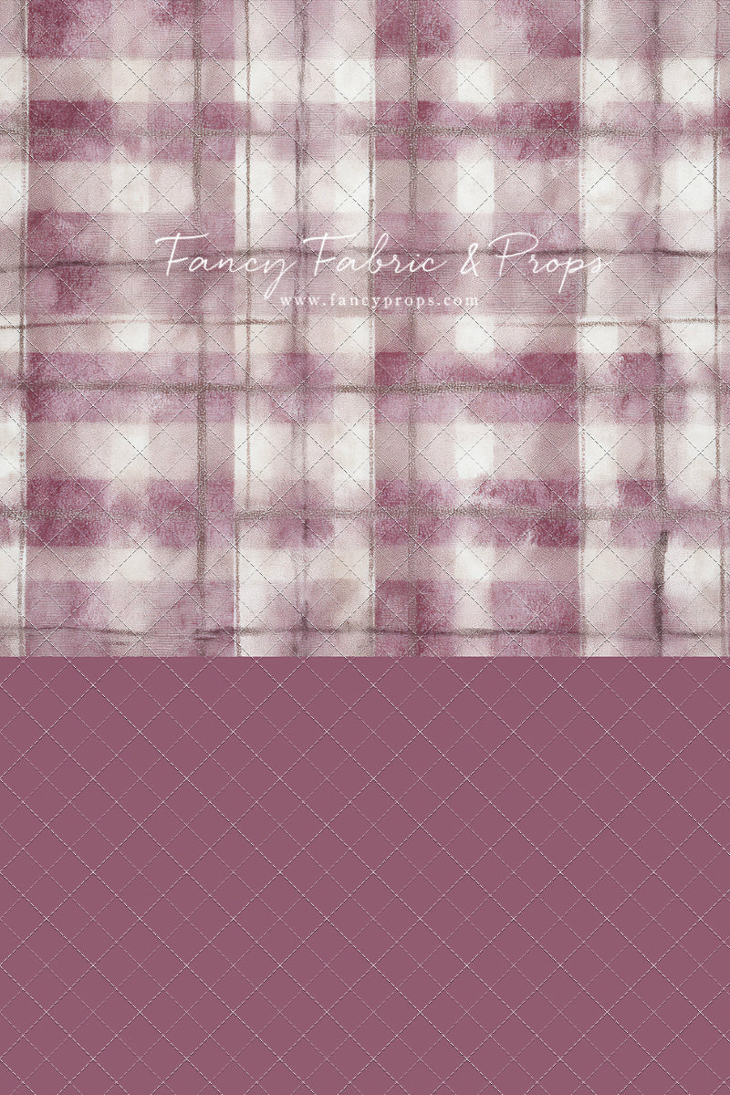 Rose Mist Plaid - With Sweep Option