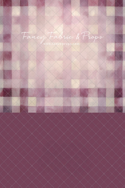 Rose Quartz Plaid - With Sweep Option