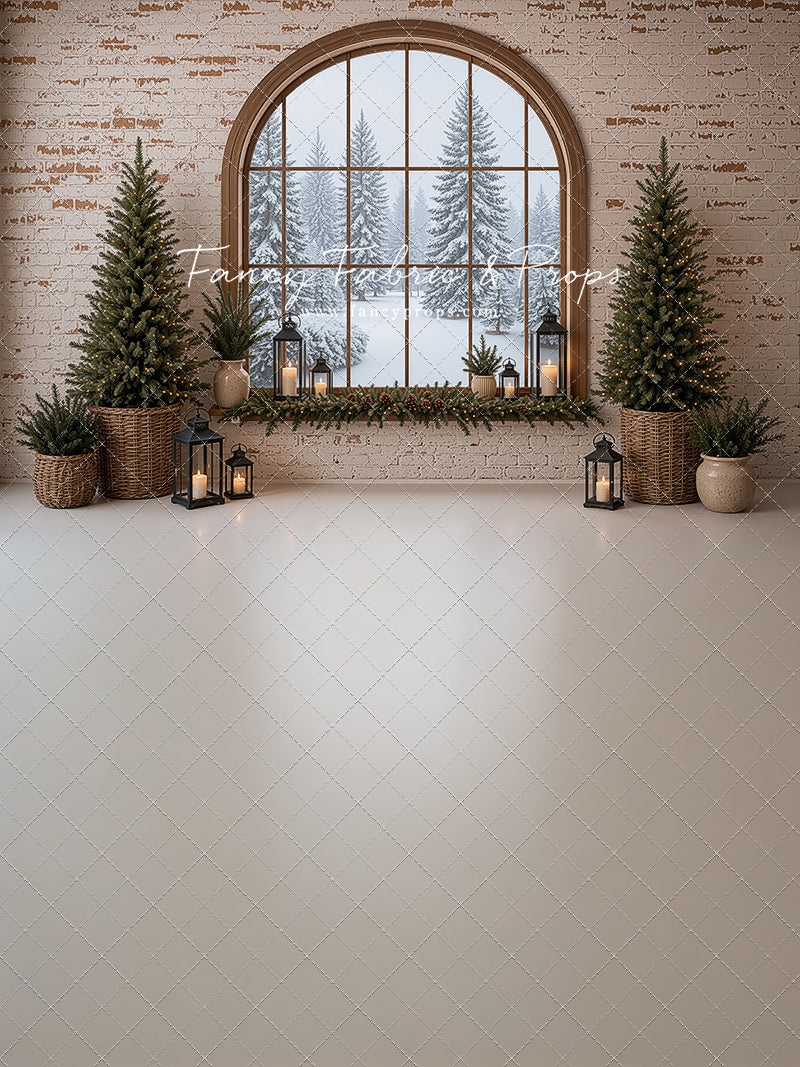Rustic Decorated Window - with Sweep Option