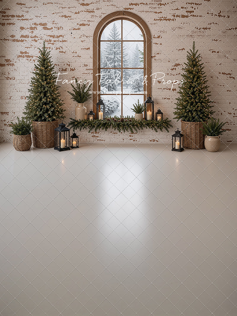 Rustic Holiday Window - with Sweep Option
