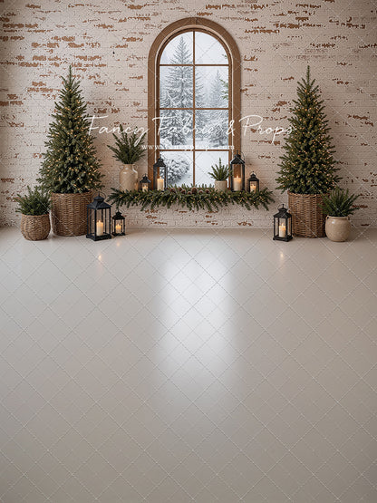 Rustic Holiday Window - with Sweep Option