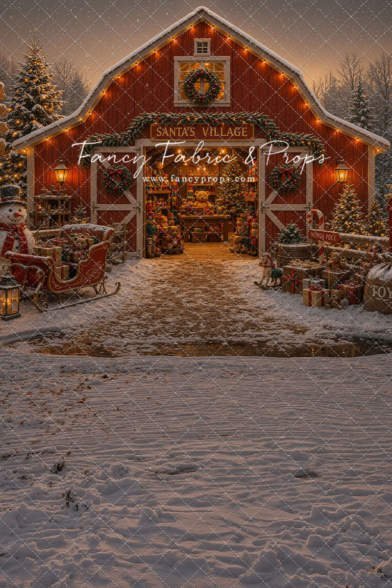 Santa's Village Barn - with Sweep Option