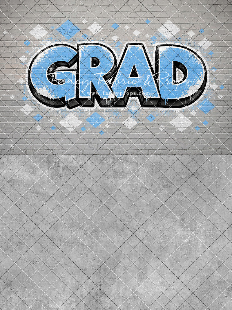 Sky & White Grad - With Sweep Option